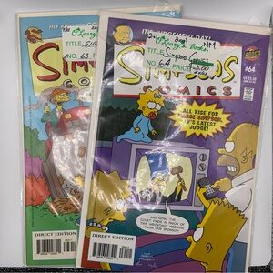 2 Simpson Comics - #63 & #64